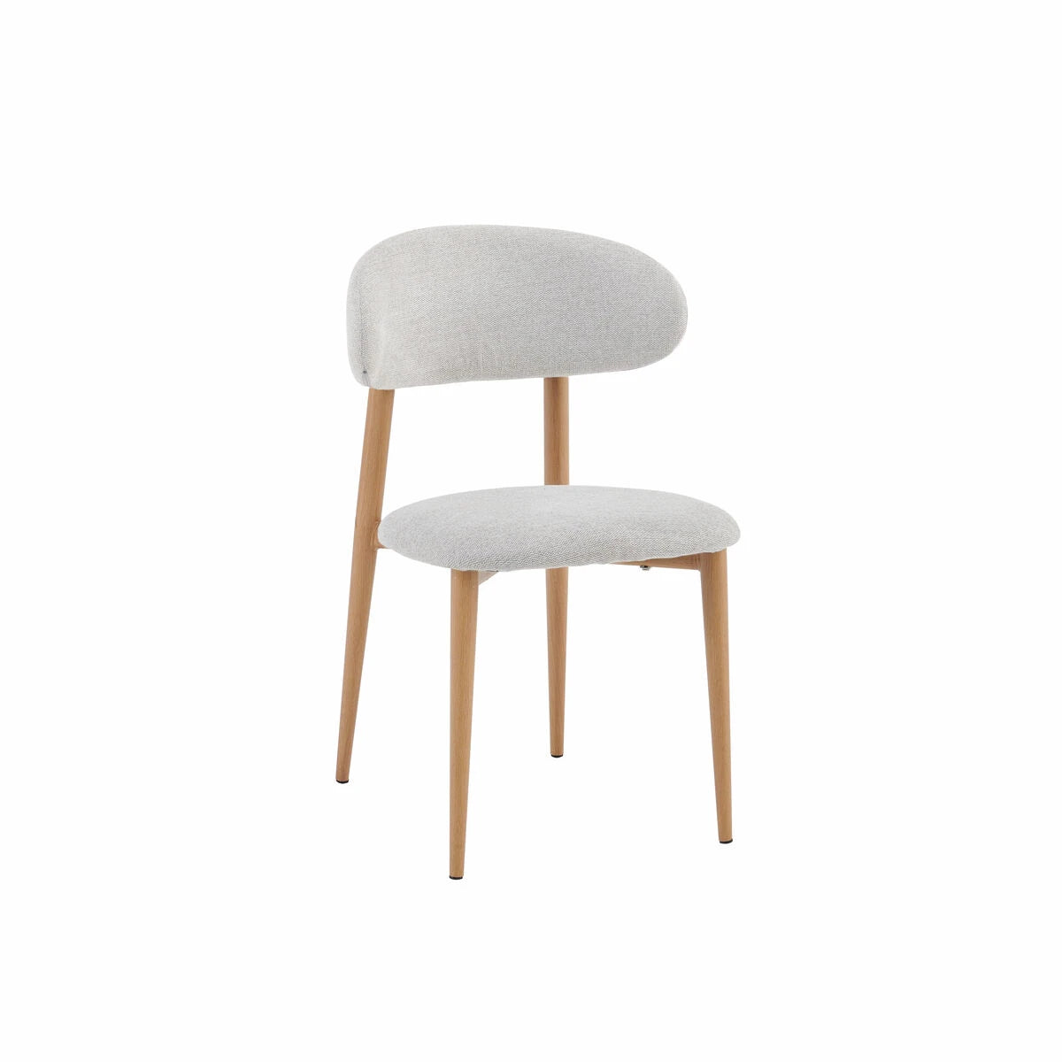 Branden ivory linen effect dining chair