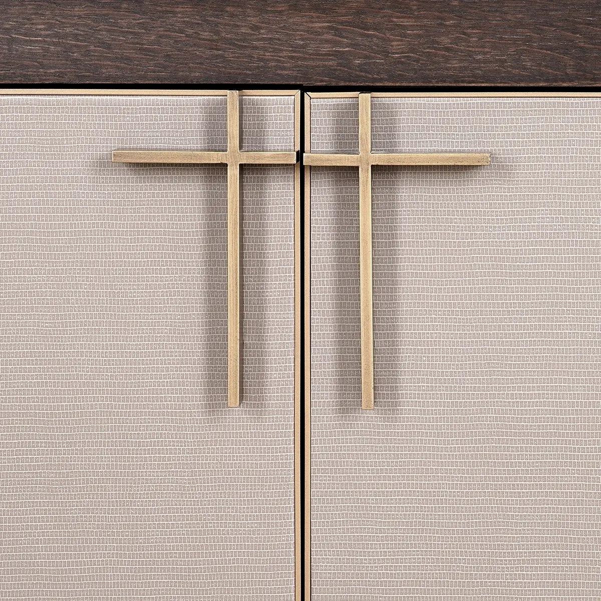 Campaign Bookcase Brushed Brown Oak