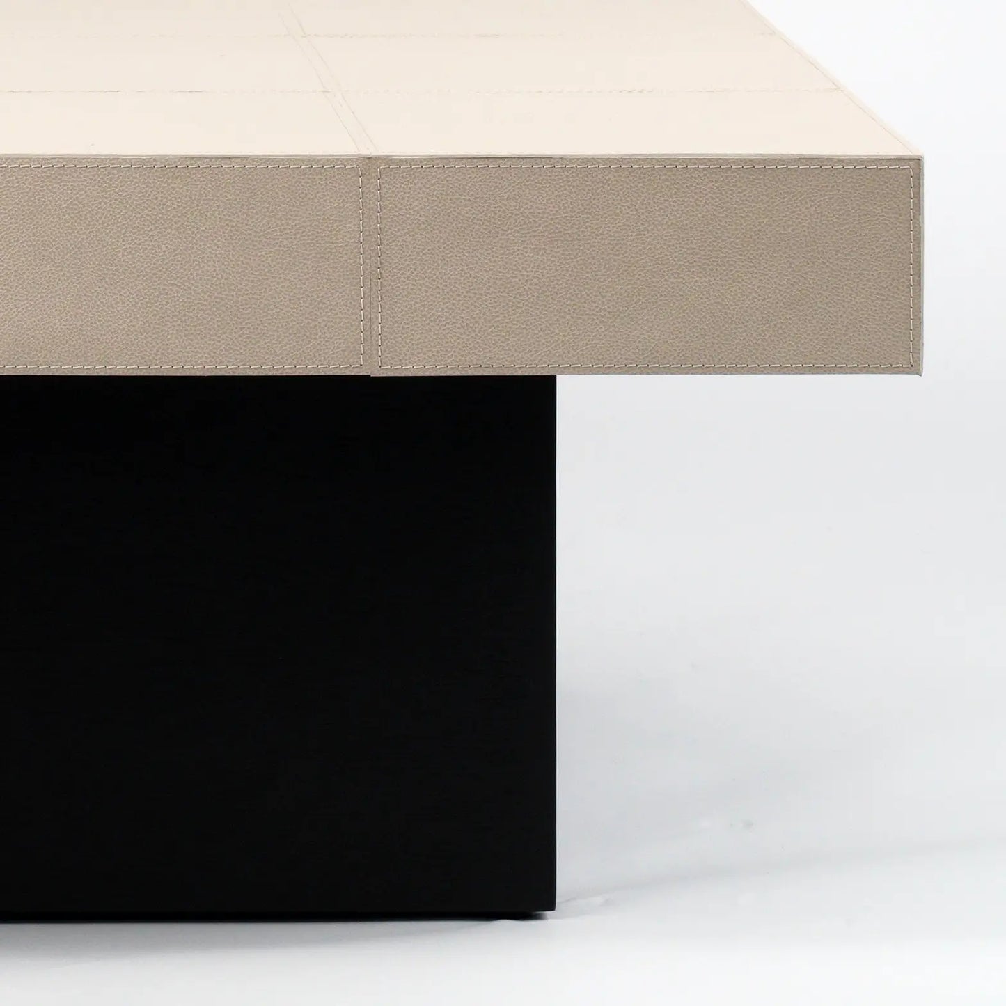 Cube Coffee Table Pumice Leather