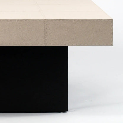 Cube Coffee Table Pumice Leather
