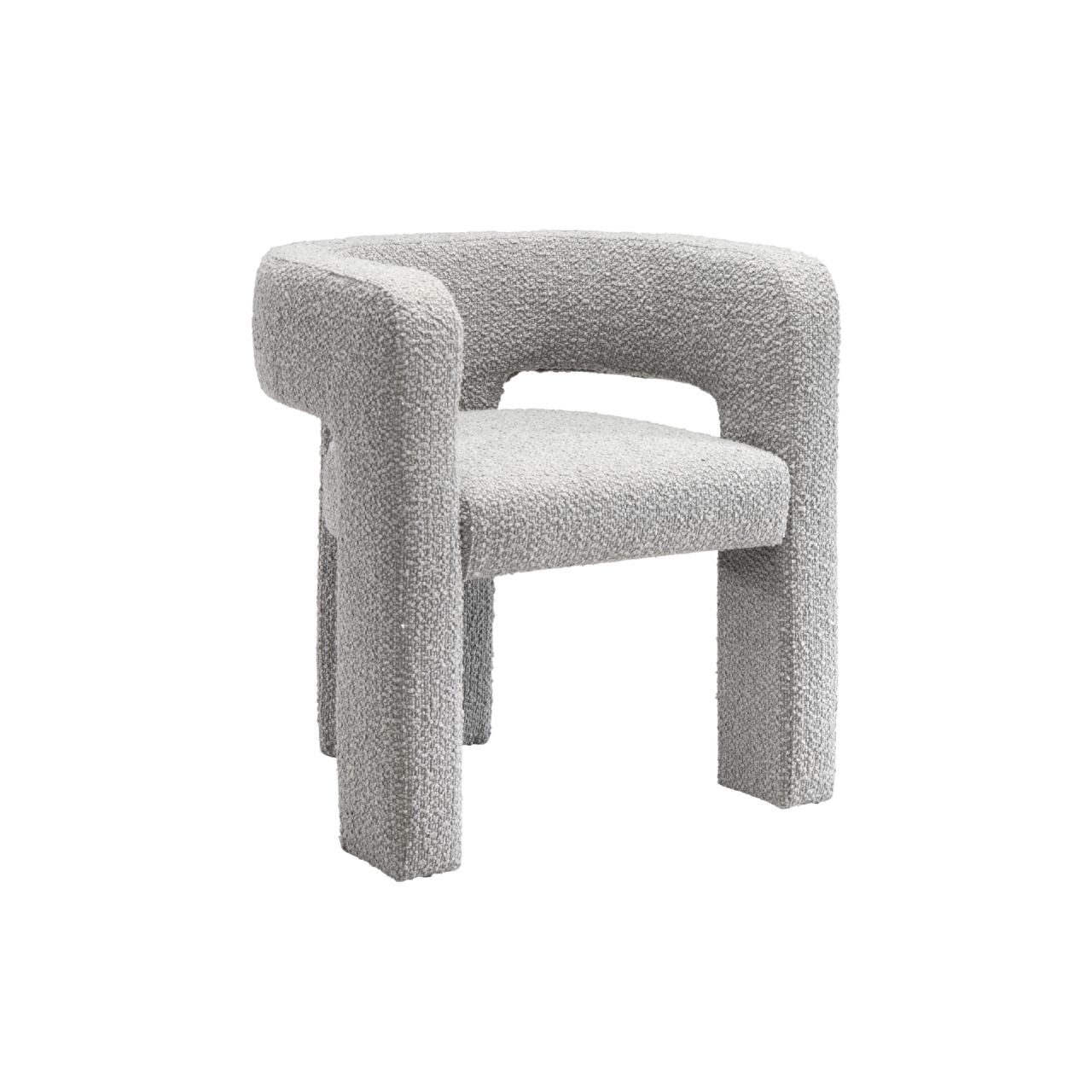 Crescent Occasional Dove Chair