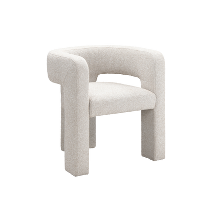 Crescent Occasional Mink Chair