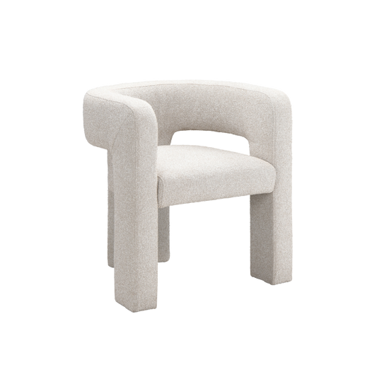 Crescent Occasional Mink Chair