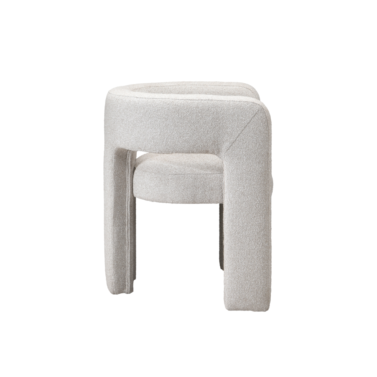 Crescent Occasional Mink Chair