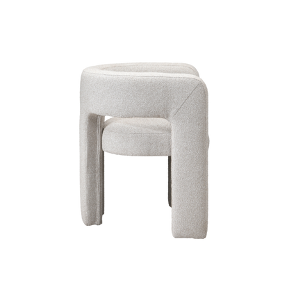 Crescent Occasional Mink Chair