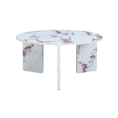 Halo Violette Coffee Table Marble Effect