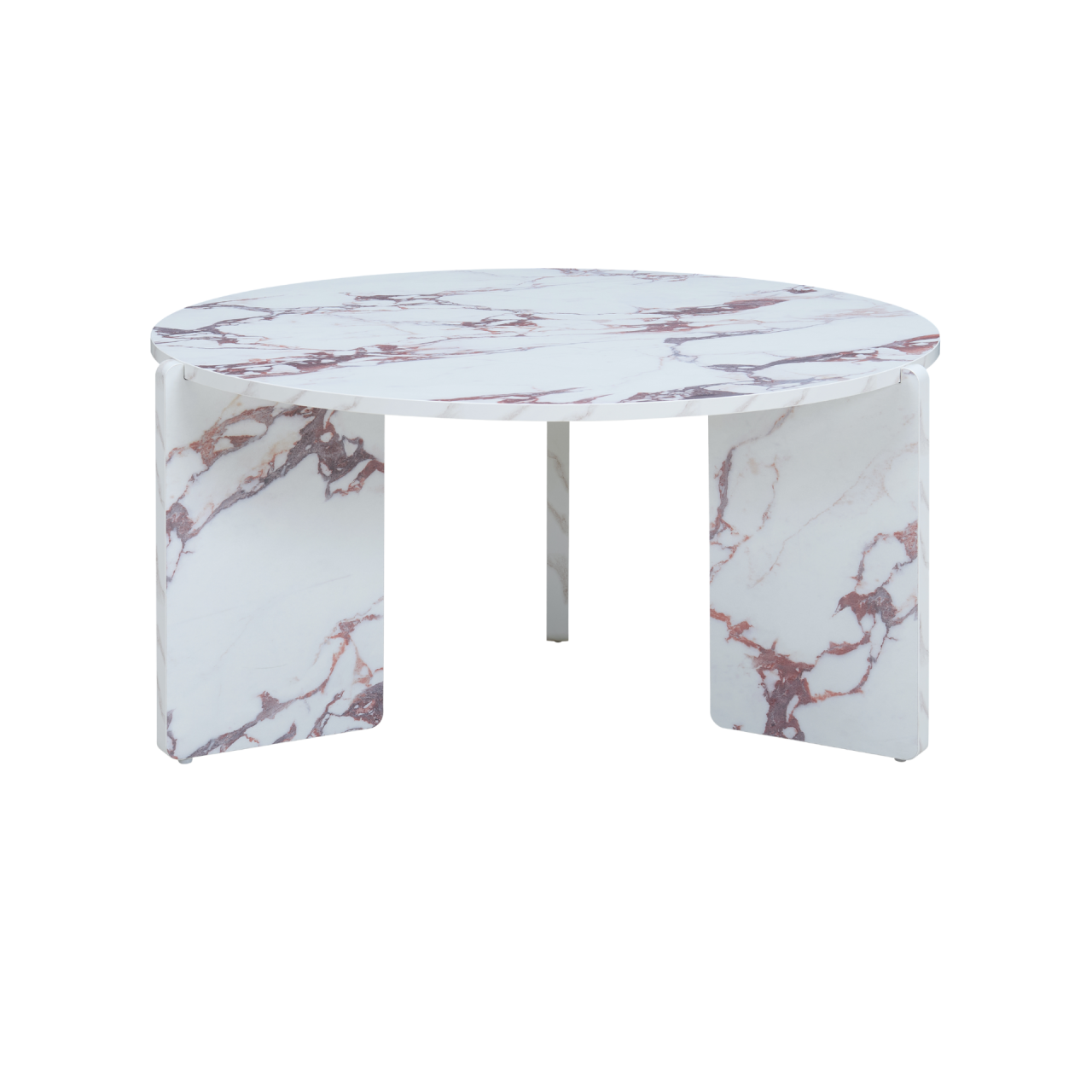 Halo Violette Coffee Table Marble Effect