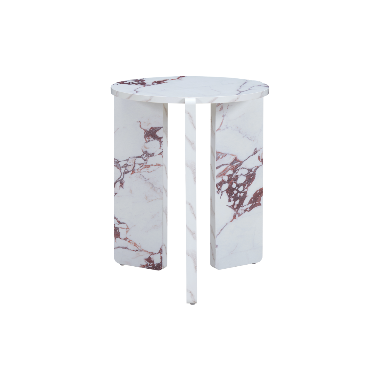 Halo Side Table Marble Effect
