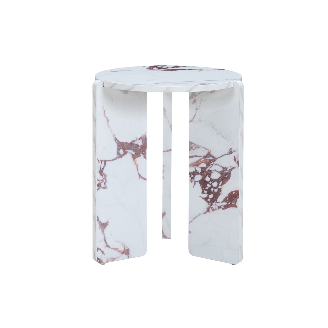 Halo Side Table Marble Effect
