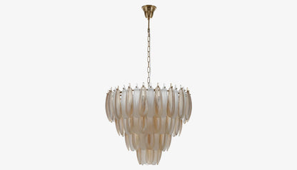 Chloe Chandelier in Clear & Champagne Gold Glass