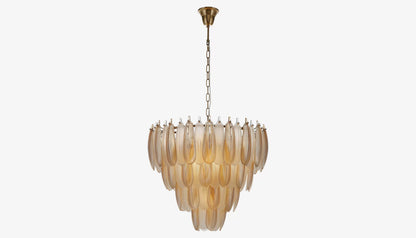Chloe Chandelier in Clear & Champagne Gold Glass