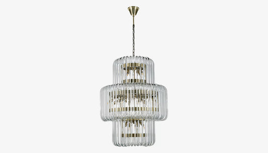 Chenna Chandelier in Clear Glass Finish