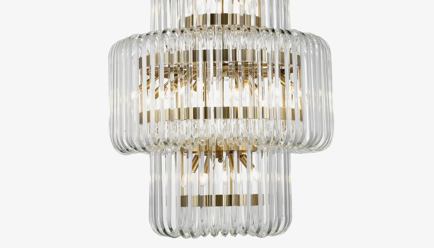 Chenna Chandelier in Clear Glass Finish