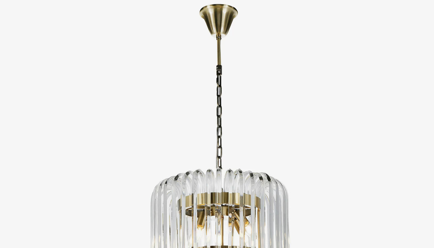 Chenna Chandelier in Clear Glass Finish