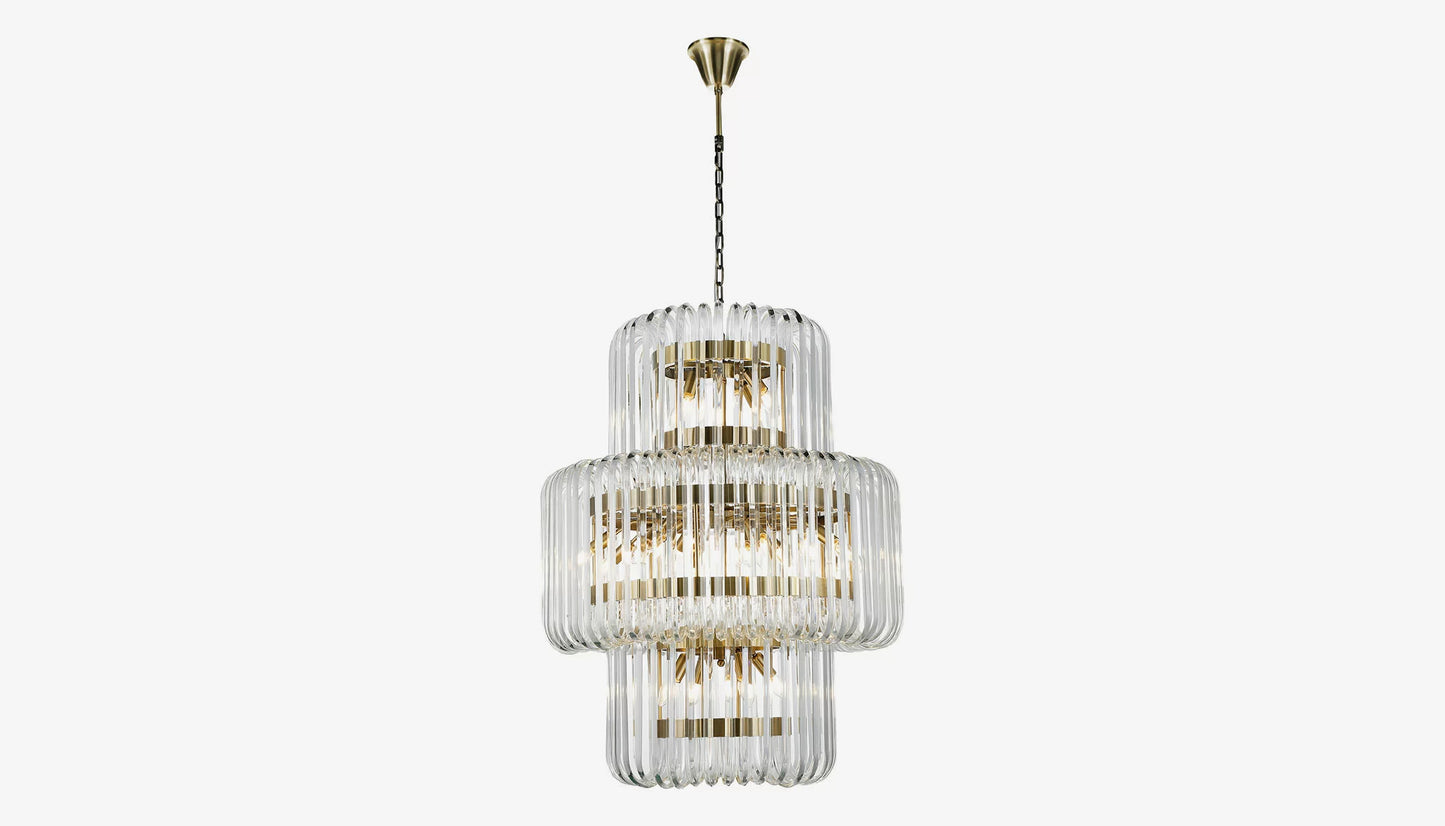 Chenna Chandelier in Clear Glass Finish