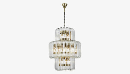 Chenna Chandelier in Clear Glass Finish