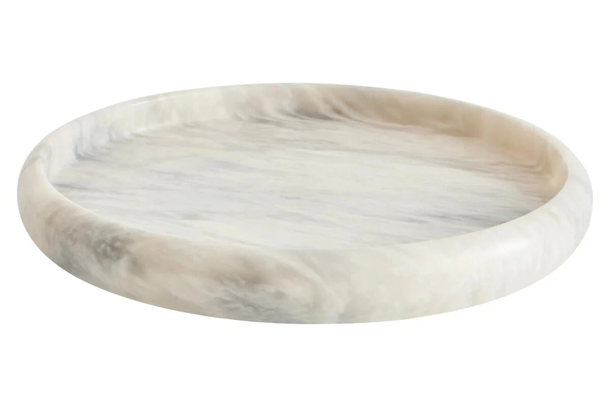 Zoro Marble Round Tray