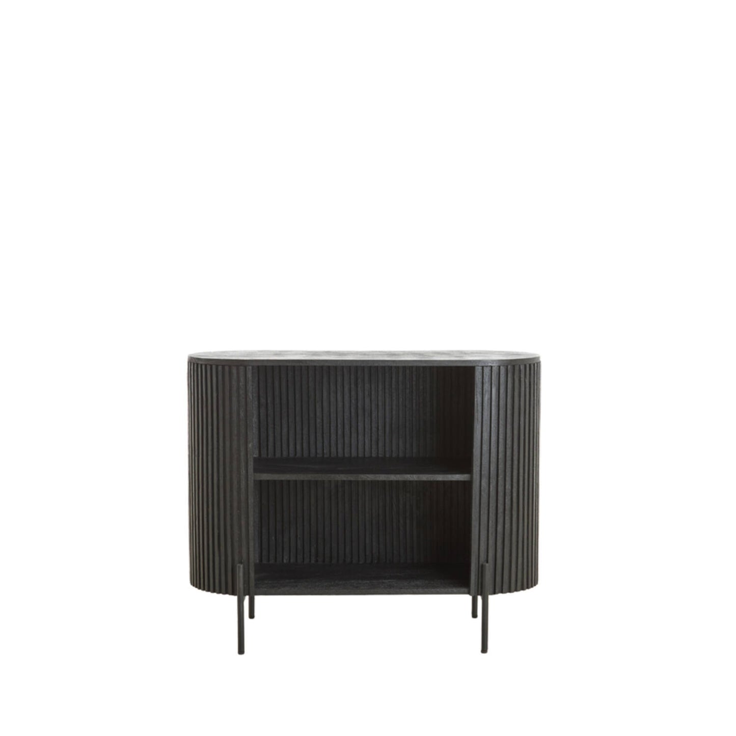 Dumosi Small Wooden Cabinet - Black