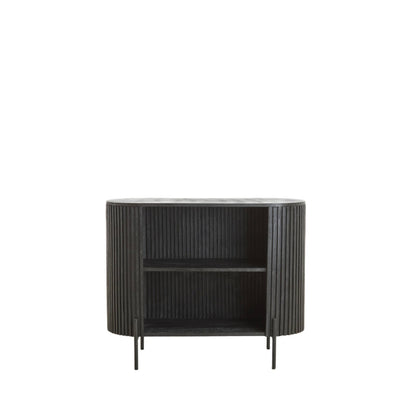 Dumosi Small Wooden Cabinet - Black