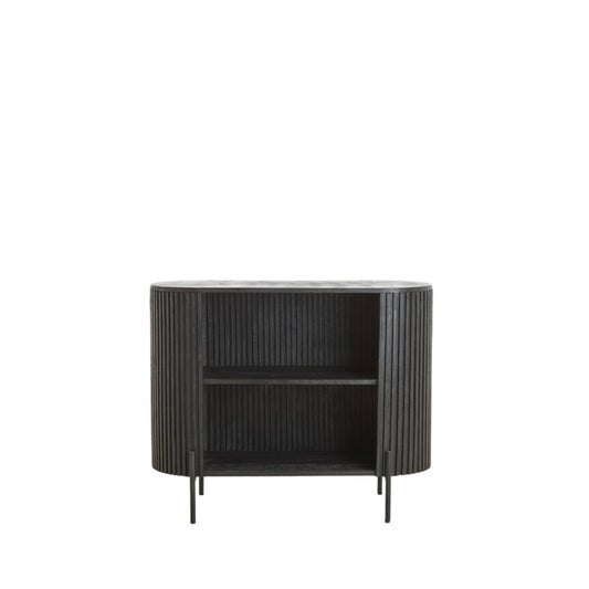 Dumosi Small Wooden Cabinet - Black