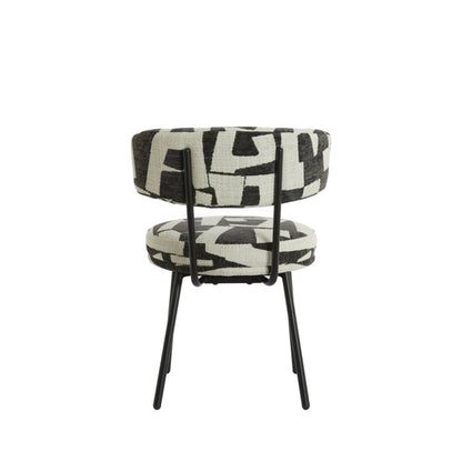 Harvie Cream & Black Dining Chair