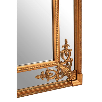 Deymonte Gold Finish Ornate Full Length Wall Mirror