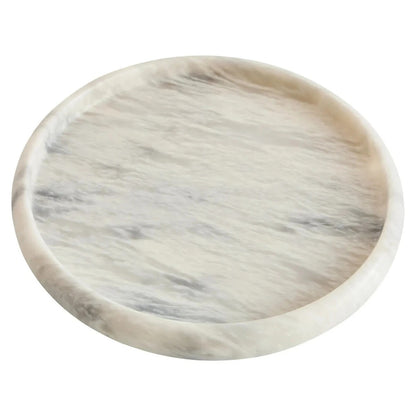 Zoro Marble Round Tray