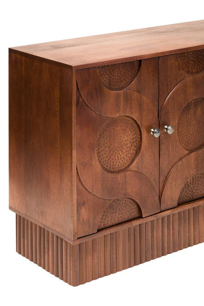 Siva Four Door Hammered Sideboard