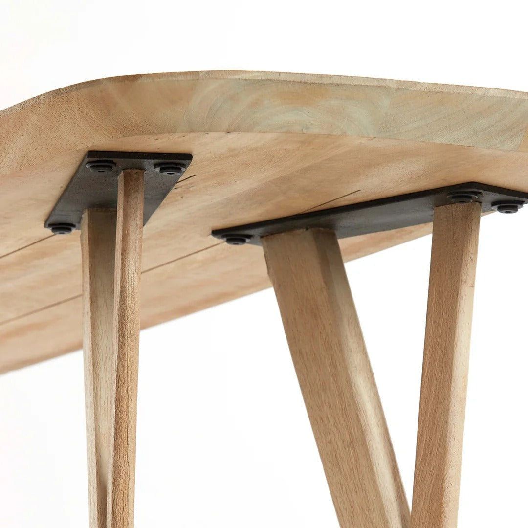 Quenza Mango Wood Console Table - Natural