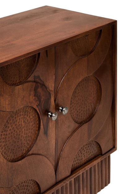Siva Four Door Hammered Sideboard