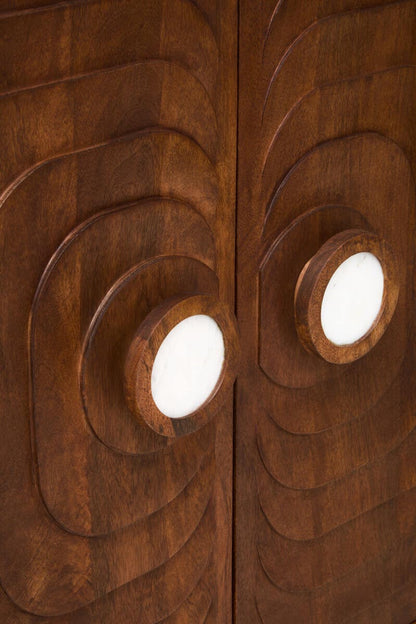 Sangar Two Door Carved Cabinet