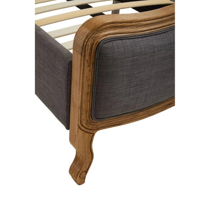 Parkside Grey Fabric Super Kingsize Bed