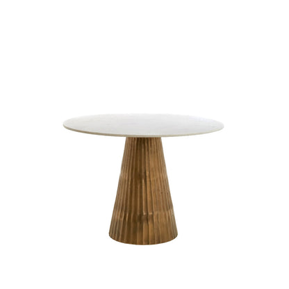 Leyda marble white-antique bronze Dining Table