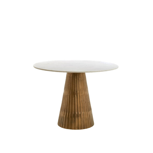 Leyda marble white-antique bronze Dining Table