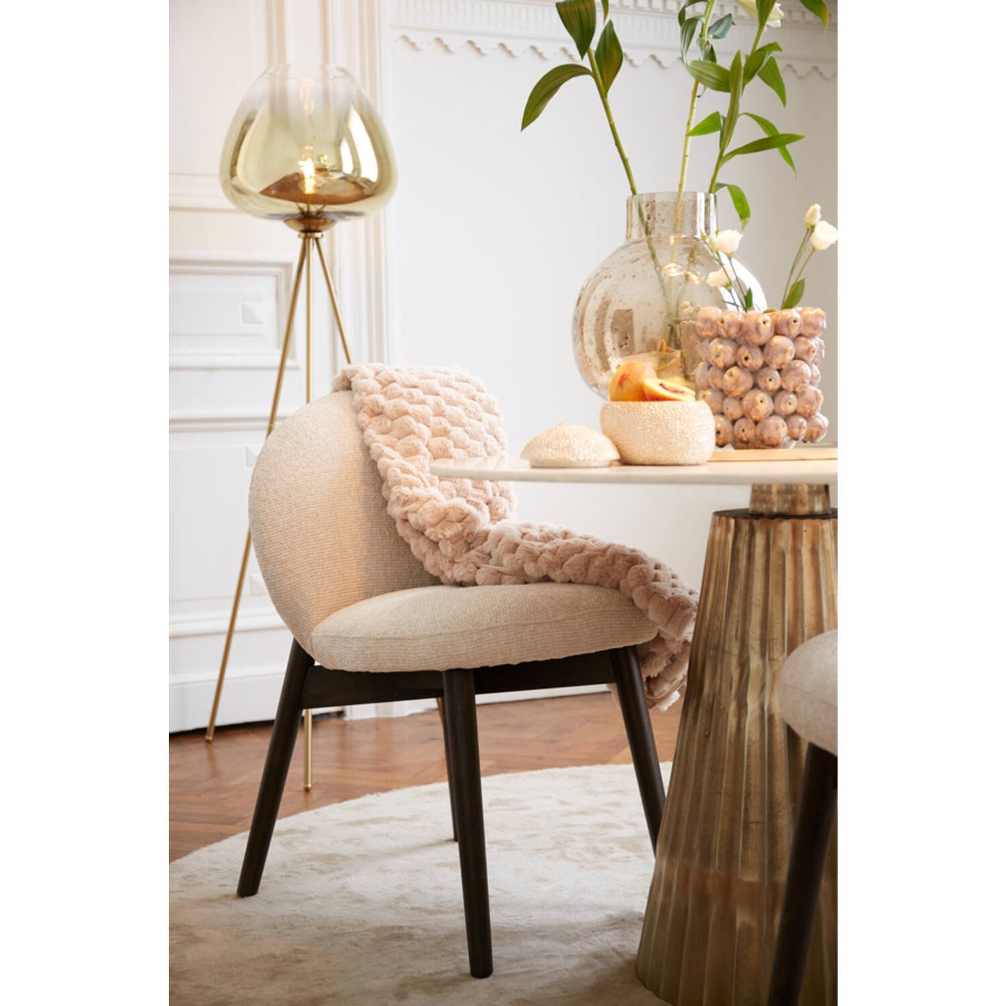 Sinosa White Set of 2 Dining Chair