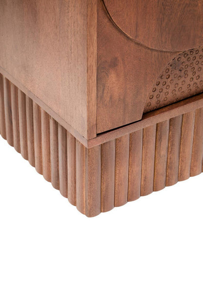 Siva Four Door Hammered Sideboard