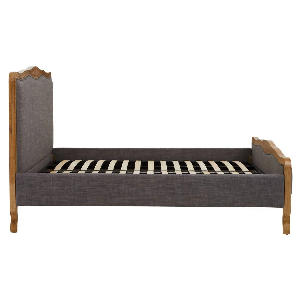 Parkside Grey Fabric Super Kingsize Bed