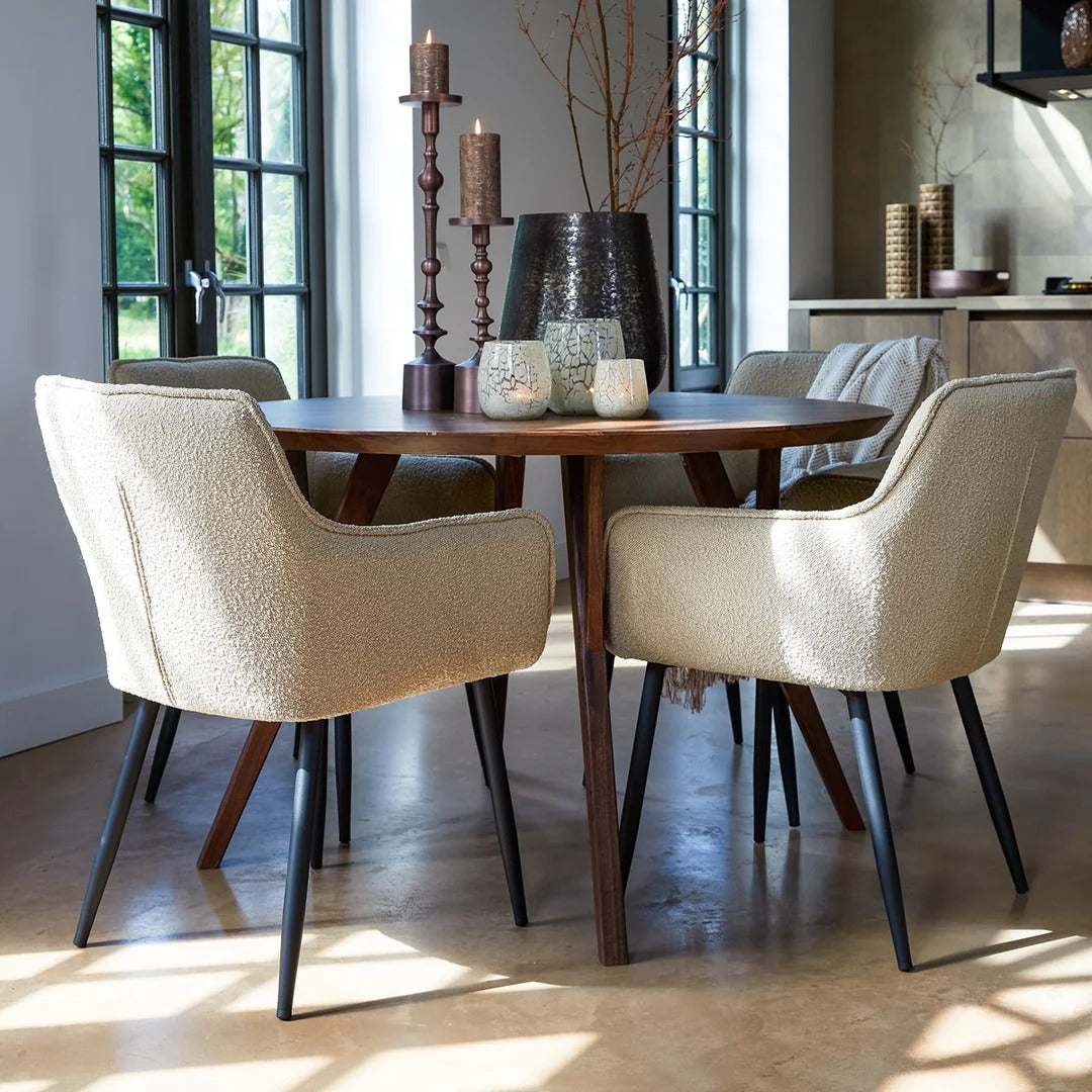 Quenza Mango Wood Dining Table - Natural