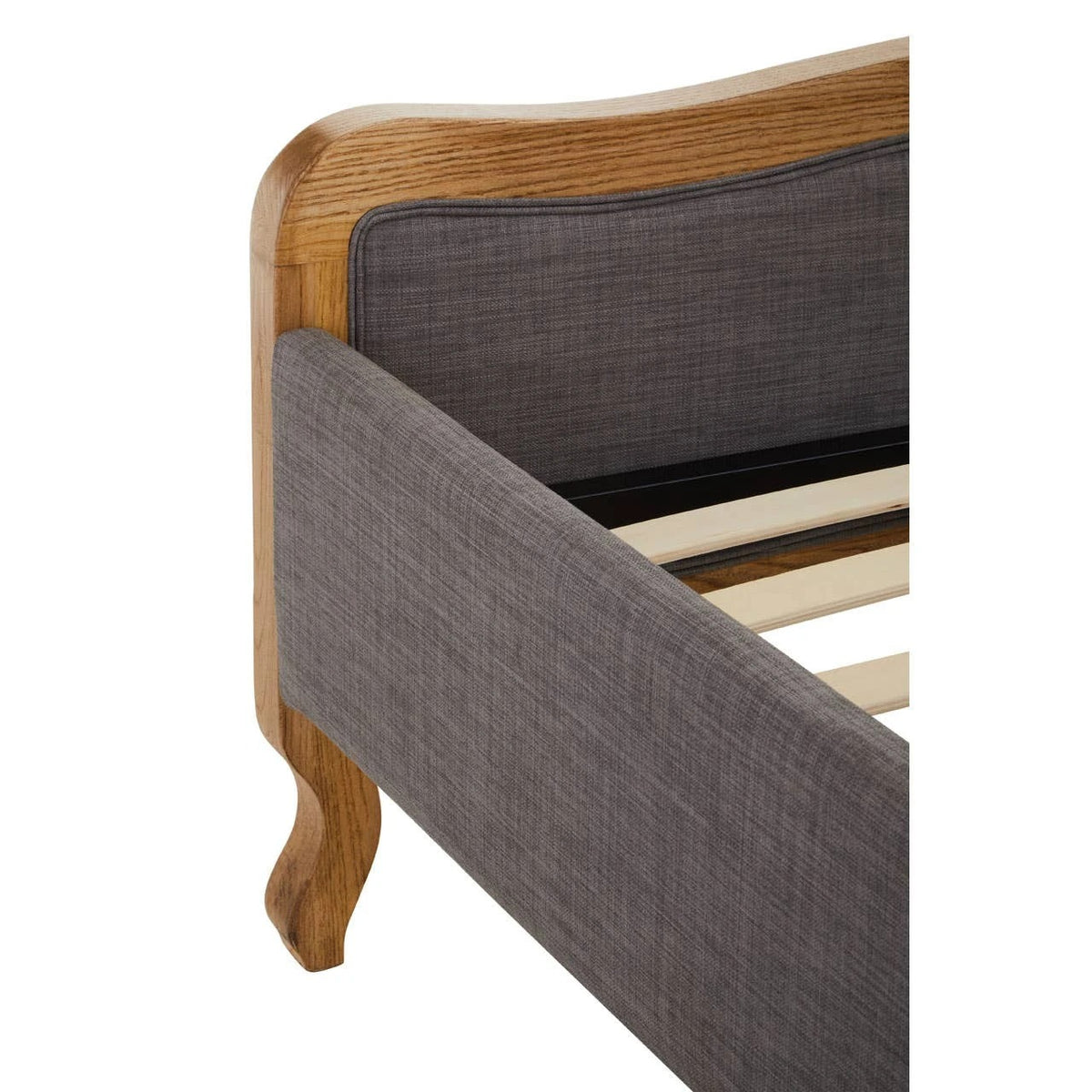 Parkside Grey Fabric Super Kingsize Bed