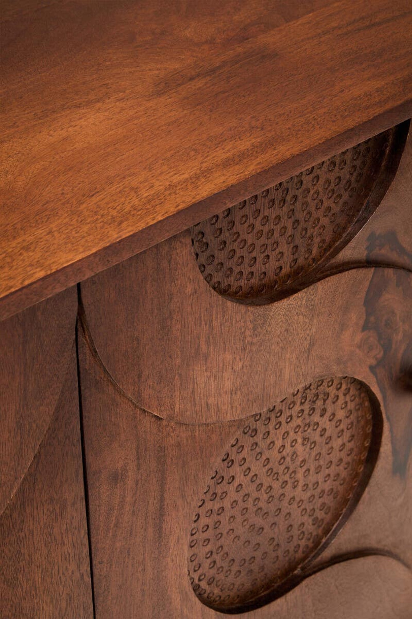 Siva Four Door Hammered Sideboard