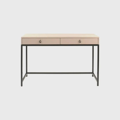 Mr Barnes Desk Blush Leather