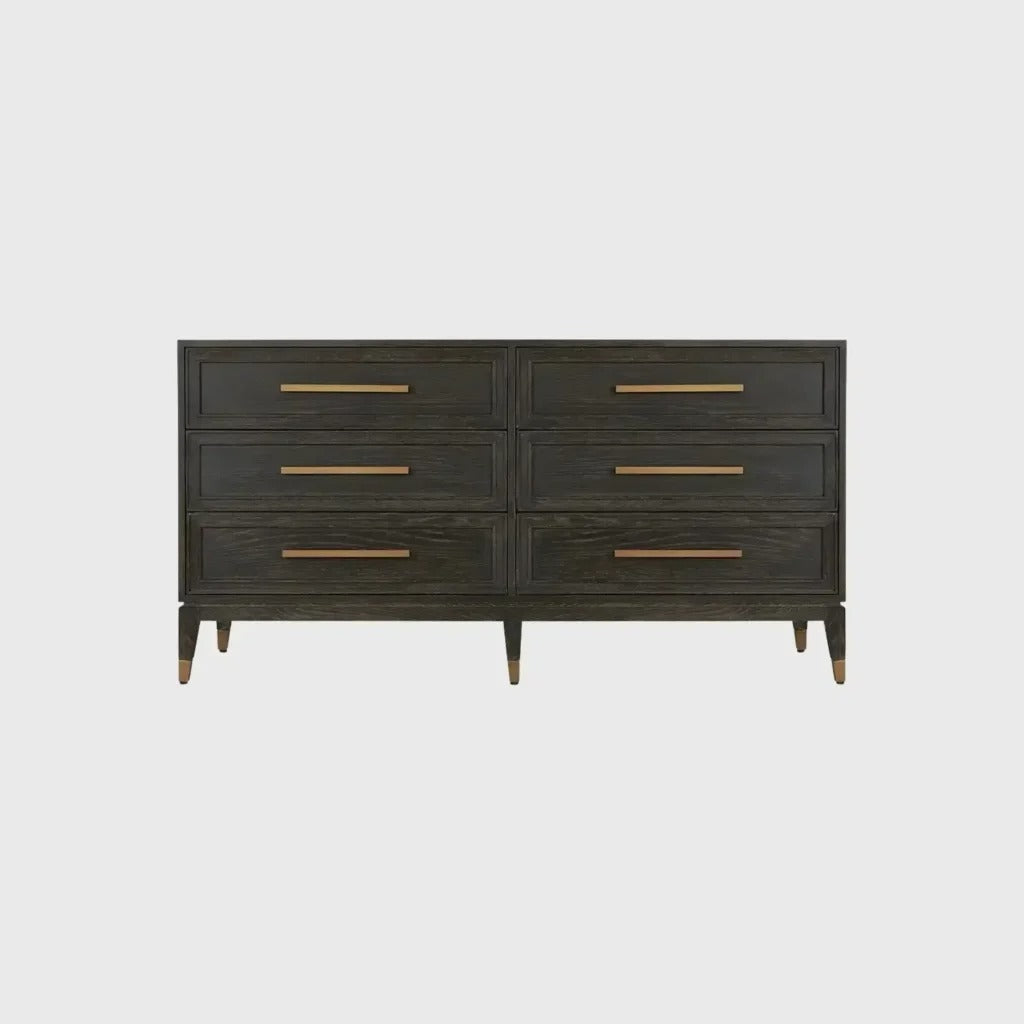 Renmin 6 Drawer Chest Carbon Oak