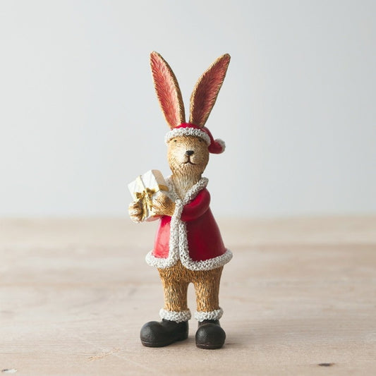 Santa Rabbit With Gift