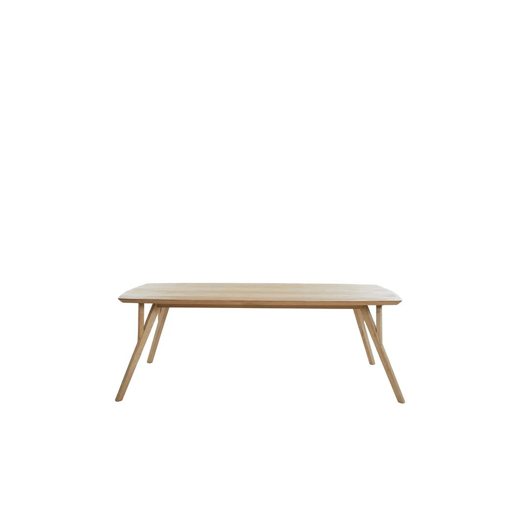 Quenza Mango Wood Rectangular Dining Table - Natural