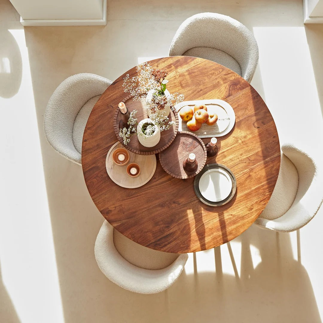 Quenza Mango Wood Dining Table - Natural