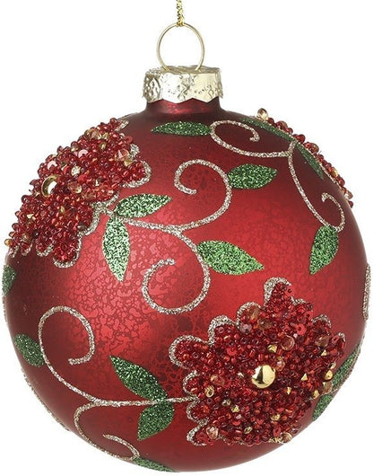 10cm Red Embellished
