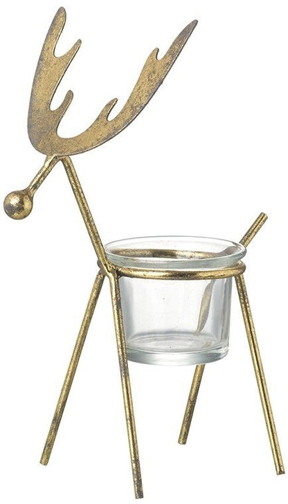 20cm Reindeer Tea Light Holder