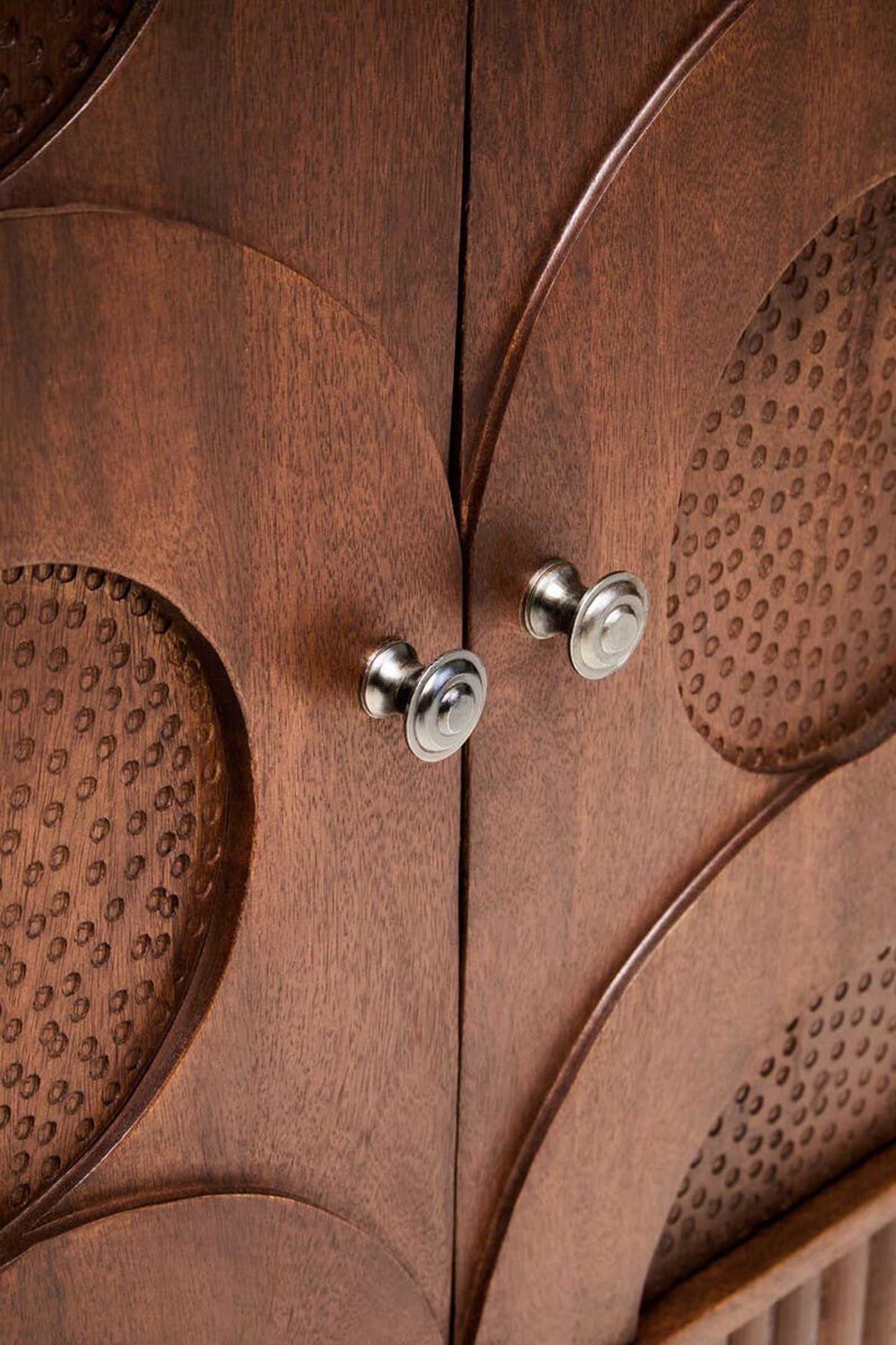 Siva Four Door Hammered Sideboard