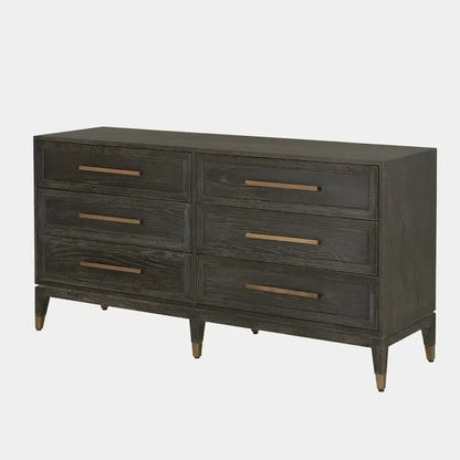 Renmin 6 Drawer Chest Carbon Oak