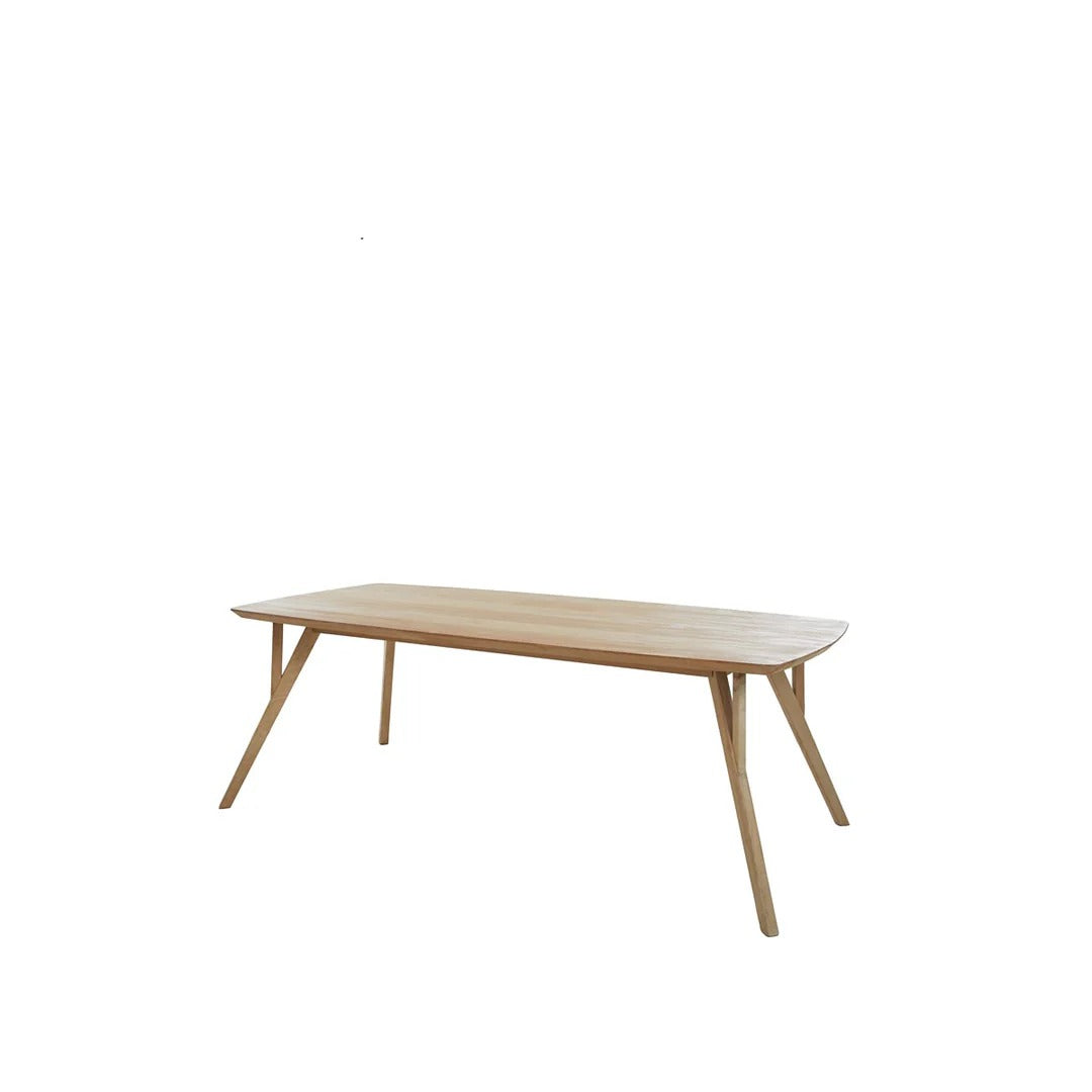 Quenza Mango Wood Rectangular Dining Table - Natural